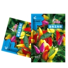 Potted five color pepper seeds colored small pepper seeds indoor balcony for viewing and eating