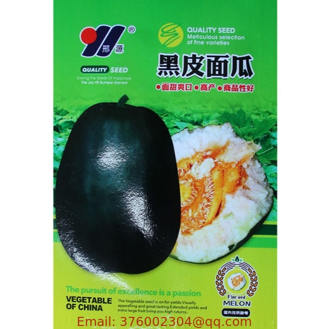 F1 High sweet soft waxy black skin sweet melon seeds for edible fruit planting