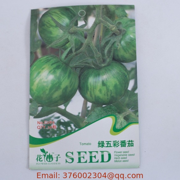 F1 natural Organic green zebra tomato seeds for sale 15pcs